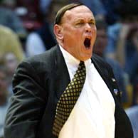 Head coach Gene Keady